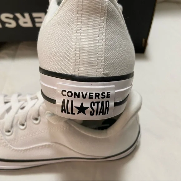 Converse All Star White Canvas Sneakers - Picture 9 of 14